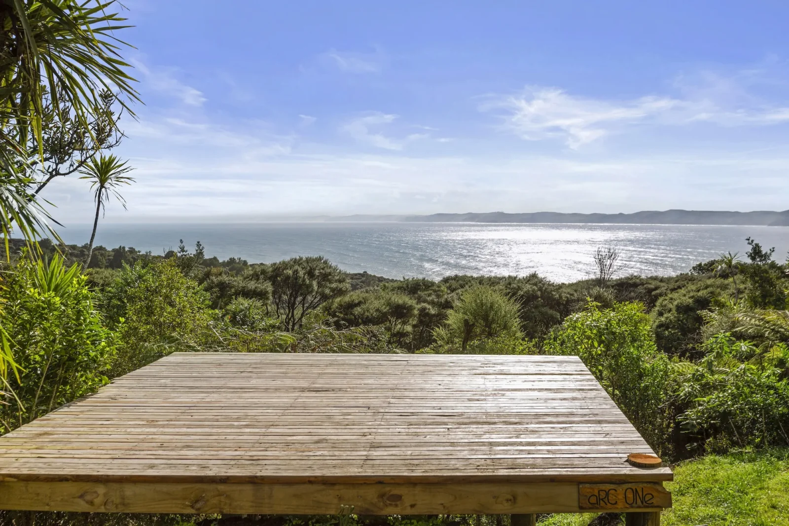 Deck and view at Totara Enclave